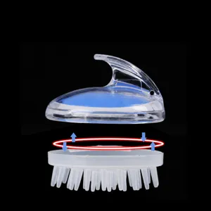 Silicone shampoo brush scalp massager hair washing comb for daily scalp care