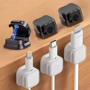 Magnetic Cable Organizer Desktop Cord Holder Wire Management For USB Charger Mouse Headphone Car Interior
