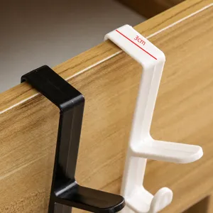 Gancho sobre puerta de doble capa estante de almacenamiento de pared para dormitorio
