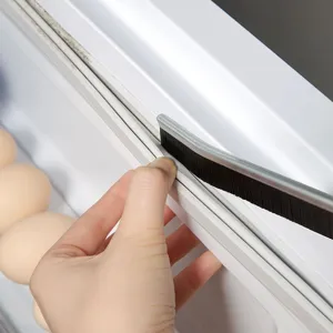 Door window gap brush strip dust proof sealing brush strip for home track cleaning tool