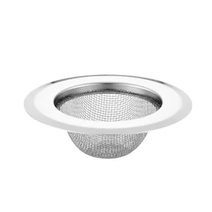 Panier filtre d'évier de cuisine en acier inoxydable, filtre de vidange anti-obstruction pour bassin.