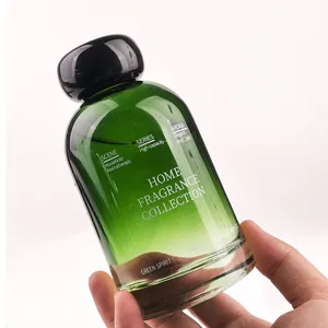 220ml große Kapazität Glas Aromatherapie Flasche mit grünem Farbverlauf für die Dekoration
