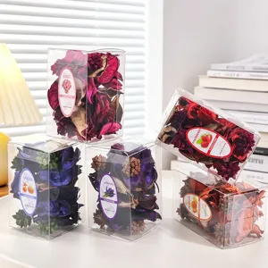 Boîte d'Aromathérapie de Pétales de Fleurs Séchées Naturelles Parfum de Plante Désodorisant Pour Armoire Chambre Salon Décoration