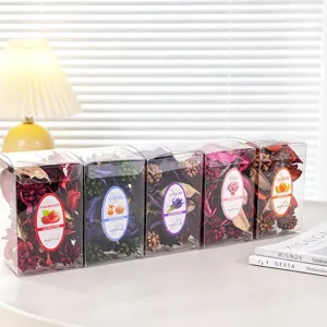 Ensemble de boîte d'aromathérapie de pot-pourri de fleurs séchées pour la maison