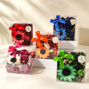 Cajas de regalo de pétalos de flores secas perfumadas para refrescar el aire del hogar