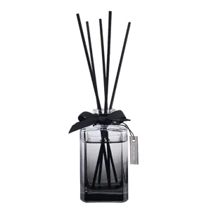 150ml glass reed diffuser set with black sticks elegant home fragrance decor for room