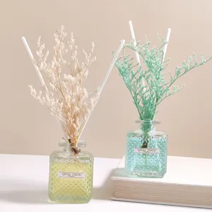 Raumduft Diffusor Set Klares Glasflakon Mit Trockenblumen Aromatherapie Lufterfrischung Für Wohnzimmer