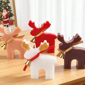 Weihnachtliche Rentier Duftkerze Sojawachs Weihnachtsgeschenk Tischdeko Deko Kerze