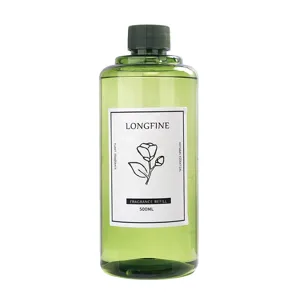 Recambio de fragancia Longfine 500ML en una botella verde minimalista para hogar