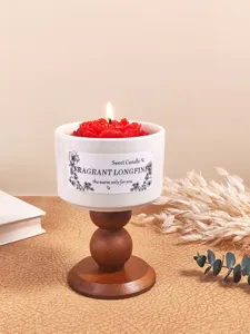 Vergulde camelia geurkaars retro ornament voor thuis slaapkamer gezellig verjaardagscadeau