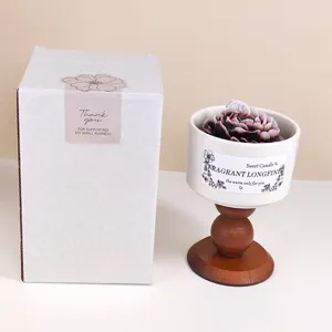 Geurkaars camelia retro huisdecoratie slaapkamer esthetisch cadeautje aromakaars beker