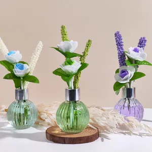 Rosen Lavendel Blumen Aromatherapie Diffusor Glasflasche Heimdekoration Lufterfrischer