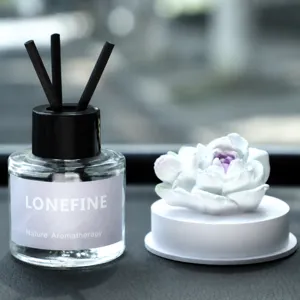 Car Air Freshener Jasmine Gypsum Diffuser Stone Aromatherapy Perfume Ornament Auto Interior Decoration