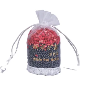 Nano mineral crystal charcoal bag for car odor and formaldehyde removal in gauze pouch