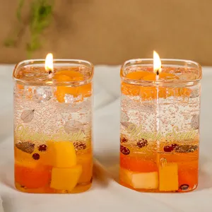 Zomer ins stijl vruchtensap gel geurkaarsen creatieve geschenken voor prachtige huisdecoratie