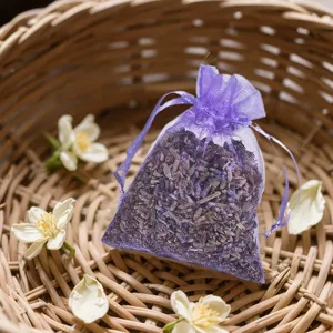 Lavender Dried Flowers Sachet Purple Mesh Bag Air Freshener For Wardrobe Shoe Cabinet And Car Home Aromatherapy Decoration