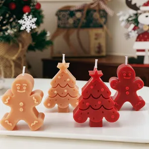 Weihnachtsbaum Und Lebkuchenmann Duftkerze Festliches Weihnachtsgeschenk Aromatherapie Wachs Heimdekoration Kerze