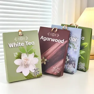 Hanging wardrobe scented sachet set, plant fragrance air freshener bags for bedroom and closet