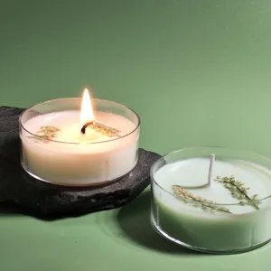 Natural Soy Wax Scented Candle With Dried Flowers Aromatherapy Candle For Home Bedroom Living Room Decor Gift