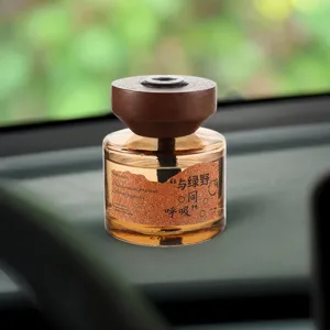 Deodorante per auto flacone di profumo diffusore di oli essenziali con tappo in legno per auto