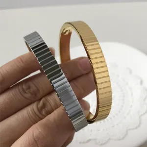 8mm roestvrijstalen armband in horlogebandstijl in goud en zilver finish