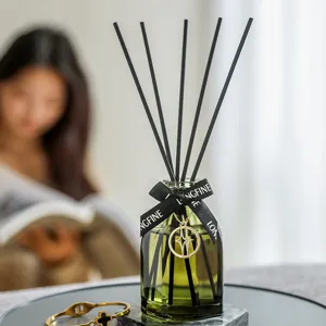 Glasflasche Duftstäbchen Set Raumduft Luftbefeuchter Mit Rattanstäbchen Für Schlafzimmer Hotel Büro Inneneinrichtung Geschenk