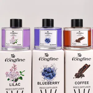 Vongfine reed diffuser set 130ml home fragrance air freshener with lilac blueberry coffee