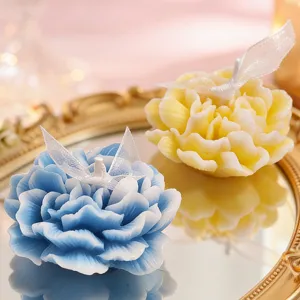 Vela Aromática de Clavel Floral Cera Hecha A Mano Velas de Aromaterapia Para Decoración del Hogar Regalo de Boda Fiesta Souvenir