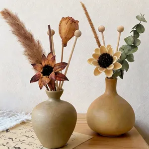 Diffusore di Aroma in Vaso di Fiori in Ceramica Decorazione per la Casa Aromaterapia Olio Essenziale Ornamento da Tavolo per Soggiorno