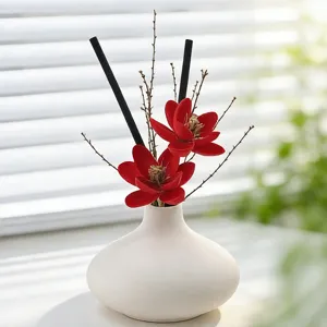 Nordische Keramikvase mit Trockenblumen und Diffusor für schöne Heimdekoration Deko