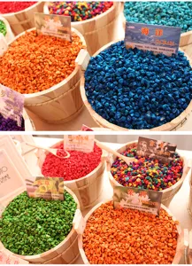 Piedras perfumadas difusor de aroma virutas de madera a granel opciones multicolor