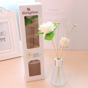 Glazen Fles Geurstokjes Set Luchtverfrisser Met Rattan Stokjes En Kunstbloemen Voor Thuis Kantoor Kamer Geur