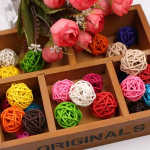 Boules en rotin faites à la main bâtons de diffuseur d'aromathérapie 3cm boules décoratives