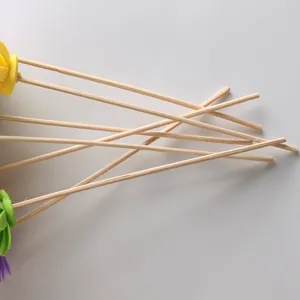 Decorative reed diffuser sticks with colorful PE foam flowers for home fragrance