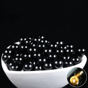 Natural Black Obsidian Loose Beads Round Gemstone Beads For DIY Jewelry Making Bracelet Necklace Crafting Supplies