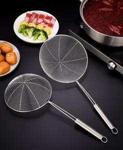 Stainless Steel Spider Strainer Skimmer Kitchen Food Filter for Hot Pot Noodles Dumplings