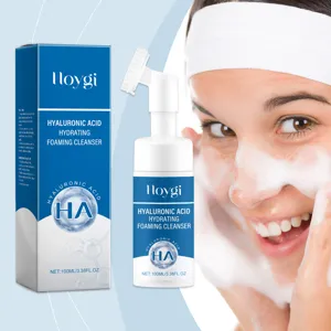 HOYGI Nettoyant Moussant Hydratant à l'Acide Hyaluronique 100ml doux pour le visage.