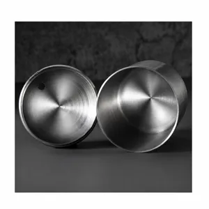 Stainless steel toothpick holder container brushed metal jar heavy duty rustproof storage box