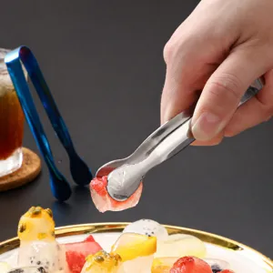 Pince à glaçons en acier inoxydable cuillère cube de sucre pince alimentaire cuisine