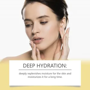 Facial skincare detail showing deep hydration and long-lasting moisture replenishment effect.