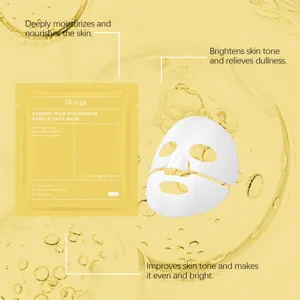 HOYGI Niacinamide Facial Sheet Mask Deeply Moisturizing Hydrating Brightening Skincare 1pc
