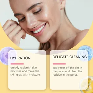 Masque facial peel-off au collagène et curcuma détail hydratant et nettoyant en profondeur.