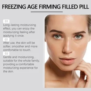 EELHOE facial firming and moisturizing filled pill skincare detail promotional banner.