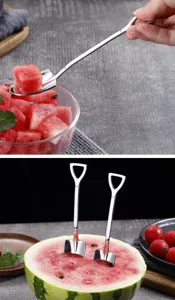Edelstahl Schaufel Löffel für Wassermelone Obst Dessert Eiscreme niedliches Besteck.