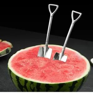 Edelstahl Schaufel Löffel kreative Wassermelone Eis Obst Dessert Löffel süßes Besteck