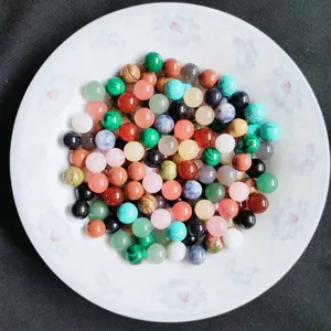 10mm natural gemstone crystal loose beads colorful agate round beads diy jewelry making