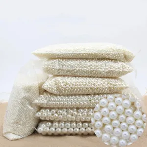 ABS high gloss imitation pearls loose beads for DIY jewelry making crafts accessories.