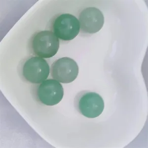 Green semi-precious stone round beads, 10mm DIY jewelry making accessories for earrings.