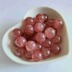 Natural crystal quartz beads 12mm round semi precious gemstone DIY jewelry accessories.