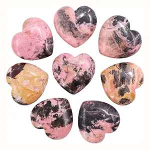 3cm natural crystal heart gemstone pocket stone polished love decor healing crystal gift